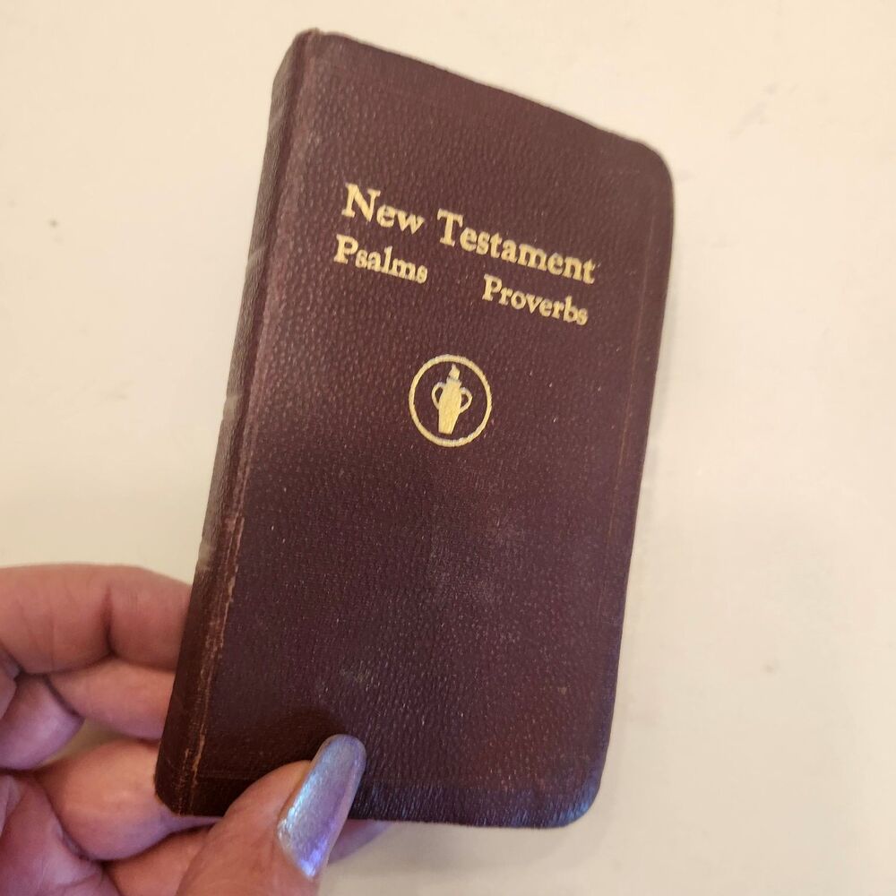 New Testament Psalms Proverbs 1941 Vest Pocket Gideons Edition National Pub